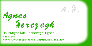 agnes herczegh business card