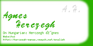 agnes herczegh business card